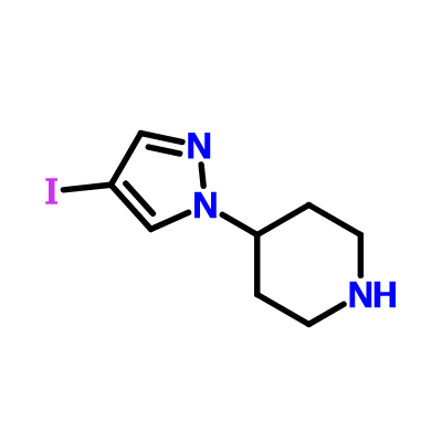 CAS 1229457-94-6|4-(4-jód-pyrazol-1-yl)piperidín