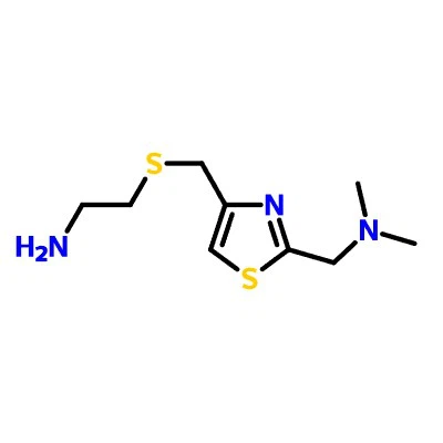 CAS:78441-62-0|2-(((2-((dimetylamino)metyl)tiazol-4-yl)metyl)tio)etánamín