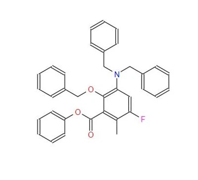 CAS:1253799-29-9丨2-benzyloxy-3-dibenzylamino-5-fluór-6-fenylester kyseliny metylbenzoovej